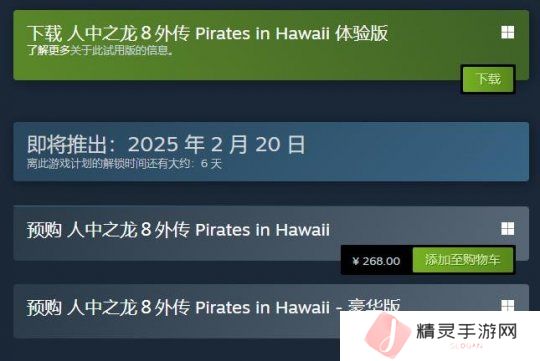 《如龙8外传》试玩Demo上线 存档不可继承