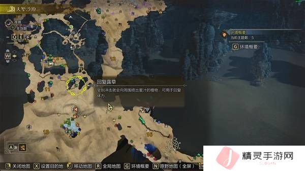 怪物猎人荒野沙野流星位置在哪   沙野流星位置
